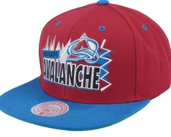 Colorado Avalanche Buzz Maroon/Blue Snapback - Mitchell & Ness