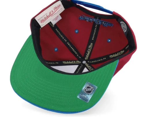 Colorado Avalanche Buzz Maroon/Blue Snapback - Mitchell & Ness