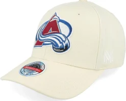 Colorado Avalanche Khaki Classic Red Khaki Adjustable - Mitchell & Ness