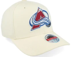 Colorado Avalanche Khaki Classic Red Khaki Adjustable - Mitchell & Ness