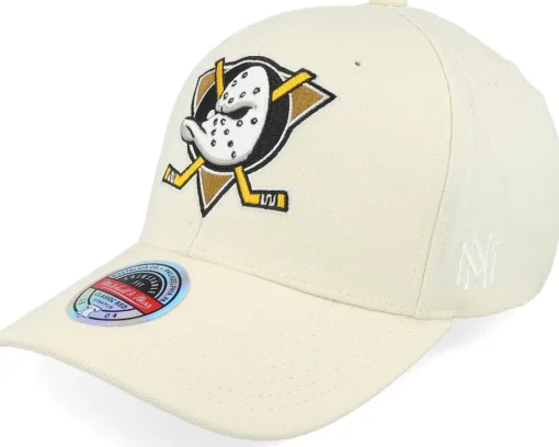 Colorado Avalanche Khaki Classic Red Khaki Adjustable - Mitchell & Ness
