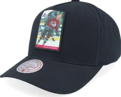 Colorado Avalanche Player Pro Crown Peter Forsberg Black A-frame Adjustable - Mitchell & Ness