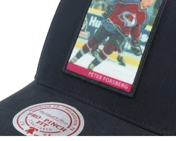 Colorado Avalanche Player Pro Crown Peter Forsberg Black A-frame Adjustable - Mitchell & Ness