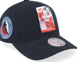 Colorado Avalanche Player Pro Crown Peter Forsberg Black A-frame Adjustable - Mitchell & Ness
