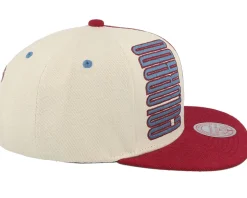 Colorado Avalanche Pop Panel Off White/Maroon Snapback - Mitchell & Ness