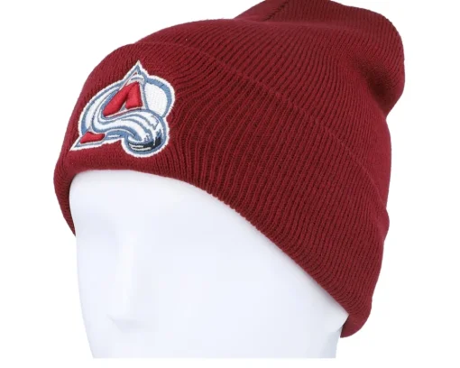Colorado Avalanche Terrain Knit Solid Red Cuff - American Needle