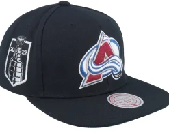 Colorado Avalanche Top Spot Black Snapback - Mitchell & Ness