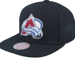 Colorado Avalanche Top Spot Black Snapback - Mitchell & Ness