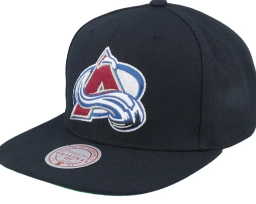 Colorado Avalanche Top Spot Black Snapback - Mitchell & Ness