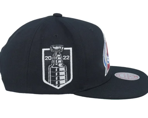 Colorado Avalanche Top Spot Black Snapback - Mitchell & Ness
