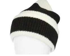 Colour Block Black/Soft White Cuff - Beechfield