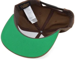 Compass Shield Green Patch Tan Snapback - Wild Spirit