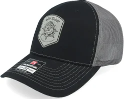 Compass Shield Grey Patch Black/Charcoal Trucker - Wild Spirit