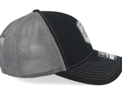 Compass Shield Grey Patch Black/Charcoal Trucker - Wild Spirit