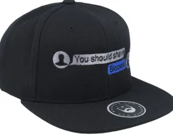Convo Black Snapback - Bearded Man