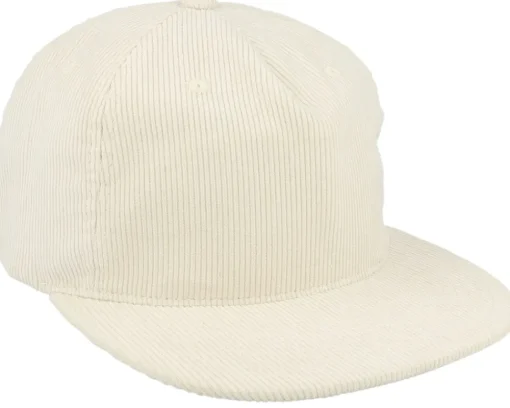 Cord Ivory 5-panel Halfmoon Snapback - Equip