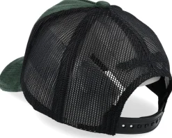 Cord Shield Bottle Green/Black A-Frame Trucker - Mitchell & Ness