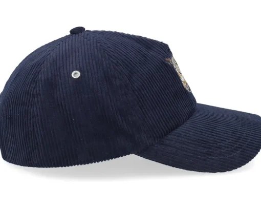 Corduroy Baseball Cap Navy Dad Cap - Upfront