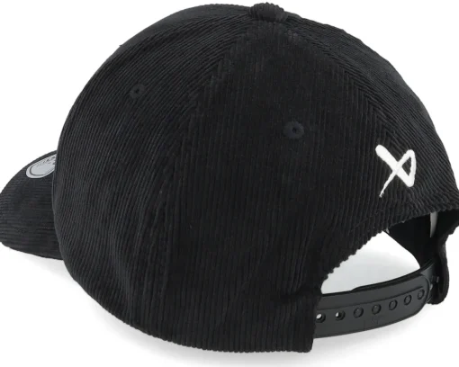 Corduroy Cap Black Adjustable - Bauer