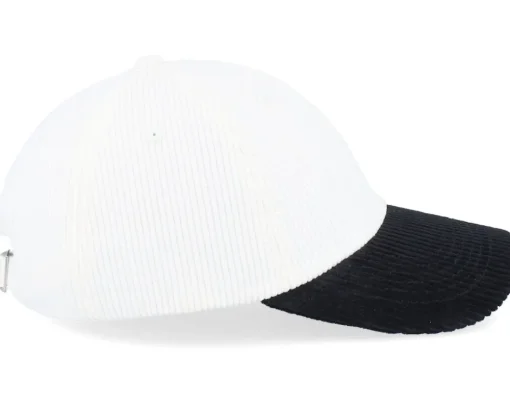 Corduroy Off White/Black Dad Cap - Equip