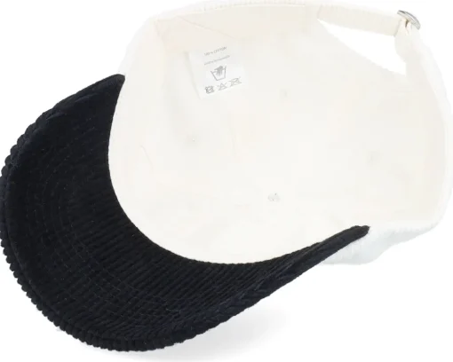 Corduroy Off White/Black Dad Cap - Equip