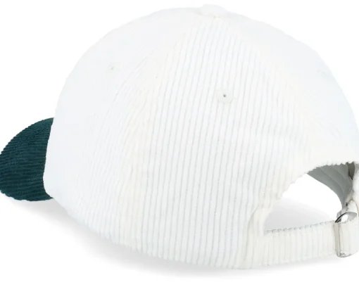 Corduroy Off White/Dark Forest Dad Cap - Equip
