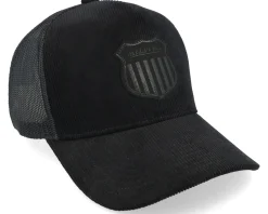 Corduroy Shield Black/Black Trucker - Mitchell & Ness