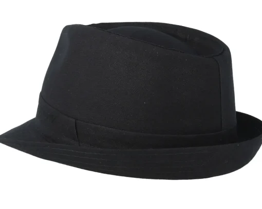 Cotton Black Trilby - Stetson