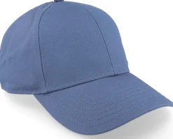 Cotton Fabric Baseball Cap Steel Blue Adjustable - Seeberger