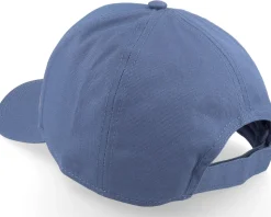 Cotton Fabric Baseball Cap Steel Blue Adjustable - Seeberger
