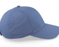Cotton Fabric Baseball Cap Steel Blue Adjustable - Seeberger