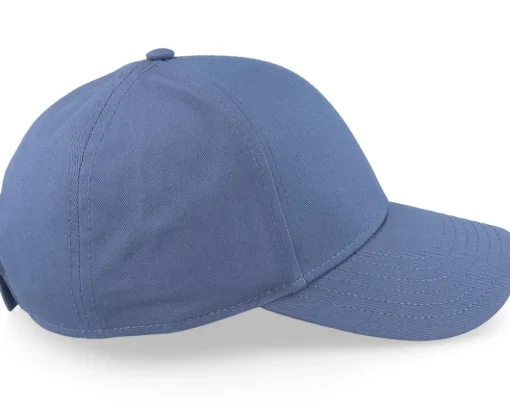 Cotton Fabric Baseball Cap Steel Blue Adjustable - Seeberger