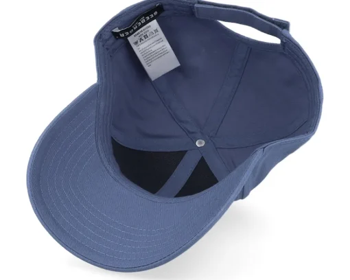 Cotton Fabric Baseball Cap Steel Blue Adjustable - Seeberger