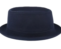Cotton Navy/Gun Metal Pork Pie - Stetson