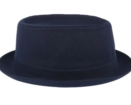 Cotton Navy/Gun Metal Pork Pie - Stetson