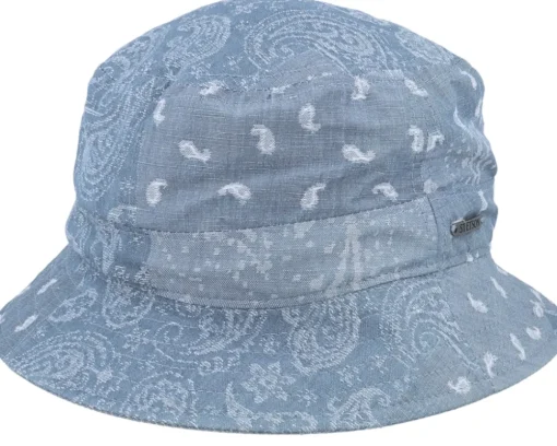 Cotton/Linen Blue Bucket - Stetson