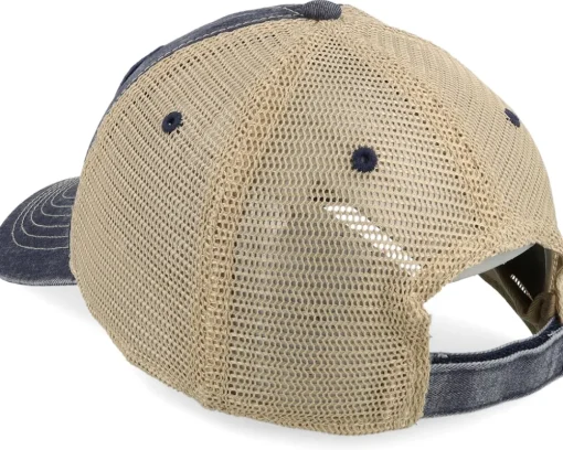 Cotton/Poly Mesh Ivory/Navy Trucker - John Deere