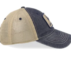 Cotton/Poly Mesh Ivory/Navy Trucker - John Deere