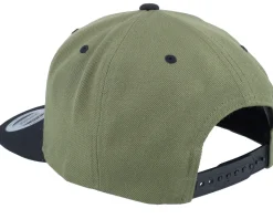 Crazy Smiley Black/Olive/Black Snapback - Iconic