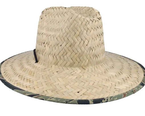 Crest Sun Tan/Tiger Camo Straw Hat - Brixton
