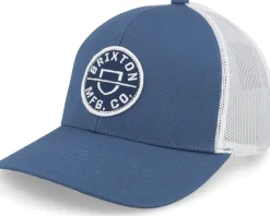 Crest X Mesh Joe Blue/White Trucker - Brixton