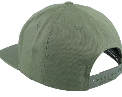 Crown Badge Pink Army Olive Snapback - Hatstore