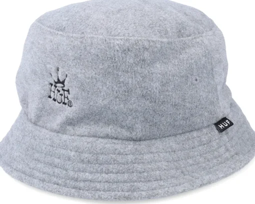 Crown Polar Fleece Hat Steel Grey Bucket - HUF
