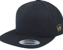 Crown Side Embroidered Navy Snapback - Iconic