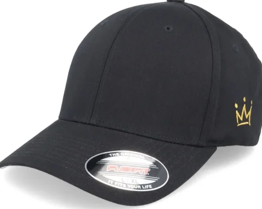 Crown Side Emroidered Black Flexfit - Iconic