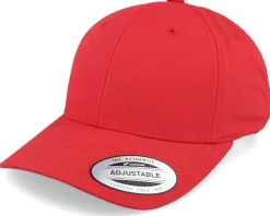 Curved Red Adjustable - Yupoong