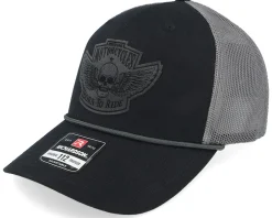 Custom Motorcycles Patch Black/Charcoal Rope Trucker - Born To Ride
