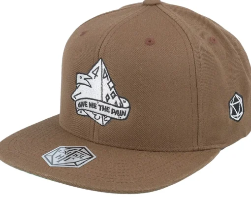 D4 Dice Ultimate Pain Classic Tan Snapback - Critiql Hit