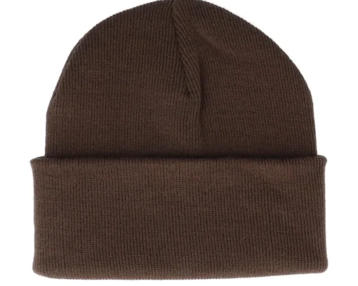 D20 Patch Chocolate Brown Beanie - Gamerz