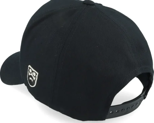 3D Sport Logo Side Patch Black A-Frame Adjustable - Bearded Man